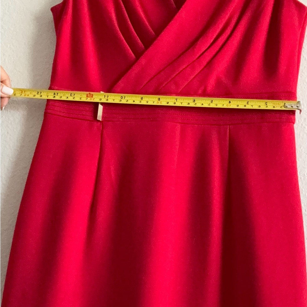 Calvin Klein Red Sheath Dress NWT Size 6 Sleeveless Knee-Length - Picture 12 of 13